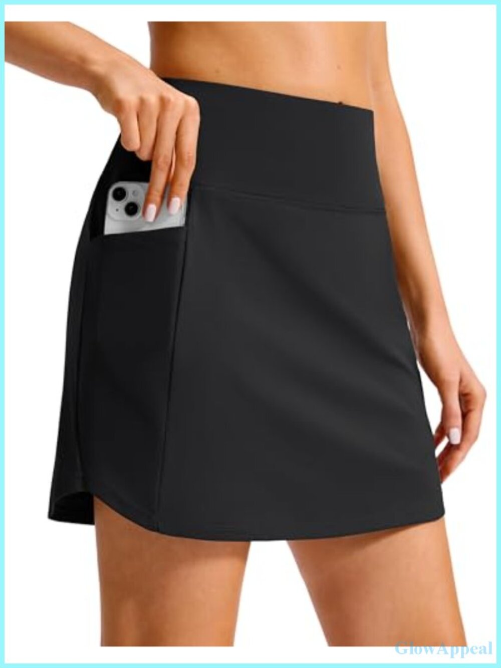16 Inch High Waisted Skort with 4 Pockets Golf Tennis Athletic Skirt Women's